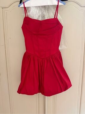 B Darlin Red Spaghetti-Strap Party Dress